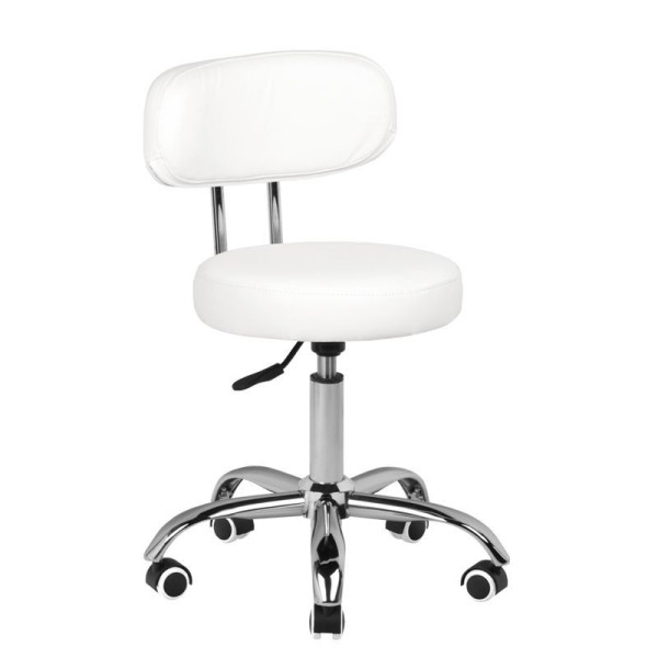 Tabouret cosmétique pour pédicure a-007 blanc