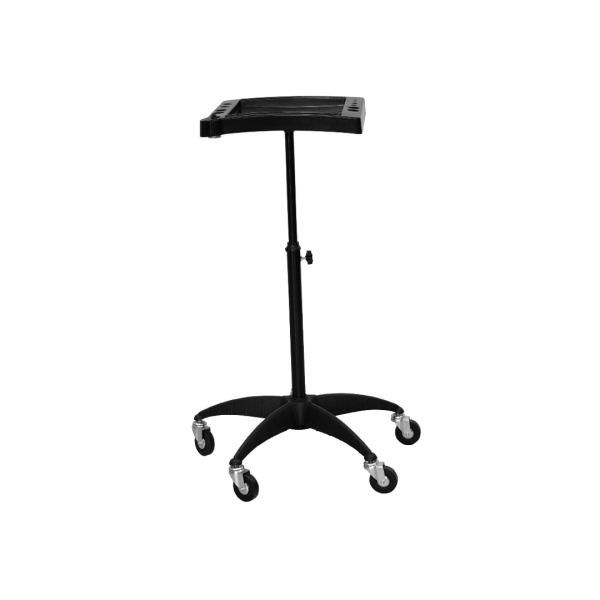 YART - BLACK HAIRDRESSER TROLLEY