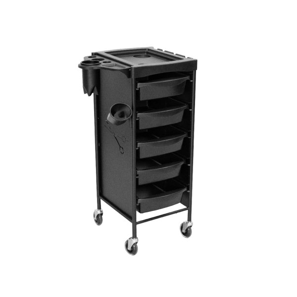 STOR - BLACK HAIRDRESSER TROLLEY