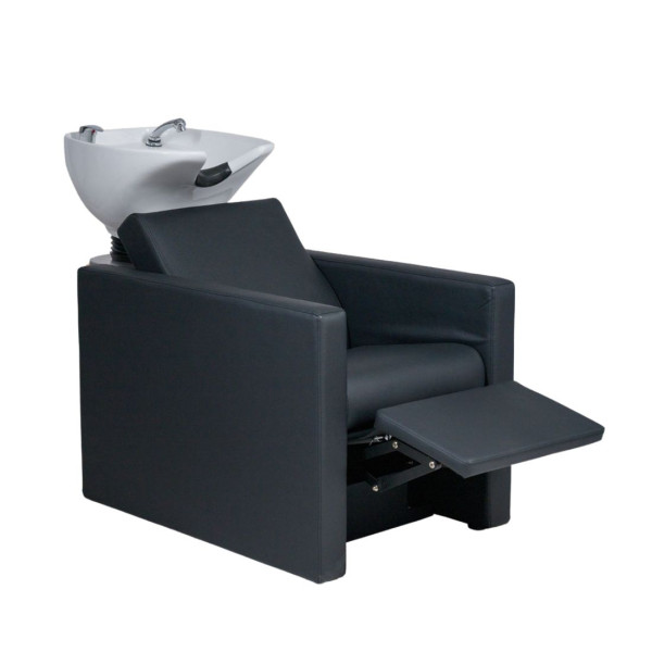 RIPPLE - WHITE UPPER PART.BLACK.ELECTRICAL SHAMPOO UNIT WITH FOOTREST