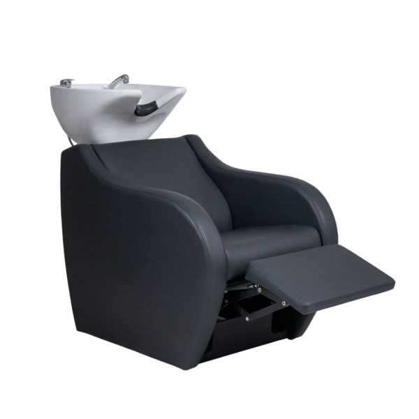 WAVE POWER + - WHITE UPPER PART.BLACK.ELECTRICAL SHAMPOO UNIT WITH FOOTREST