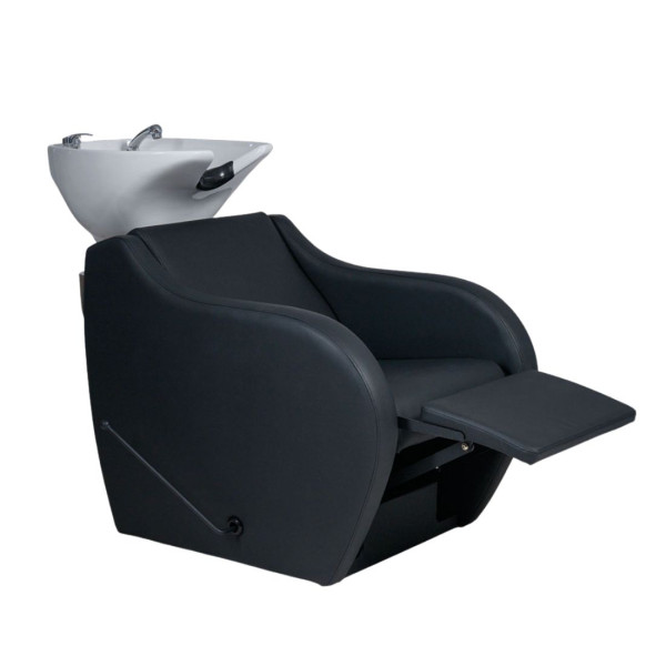 WAVE + - WHITE UPPER PART.BLACK.SHAMPOO UNIT WITH FOOTREST