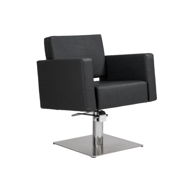 FLIRTY - BLACK.SQUARE BASE.STYLING CHAIR