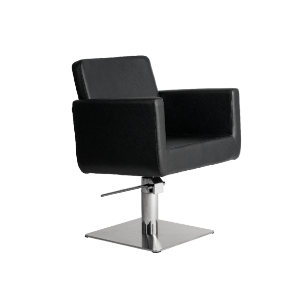 CHIC Q - BLACK.SQUARE BASE.STYLING CHAIR