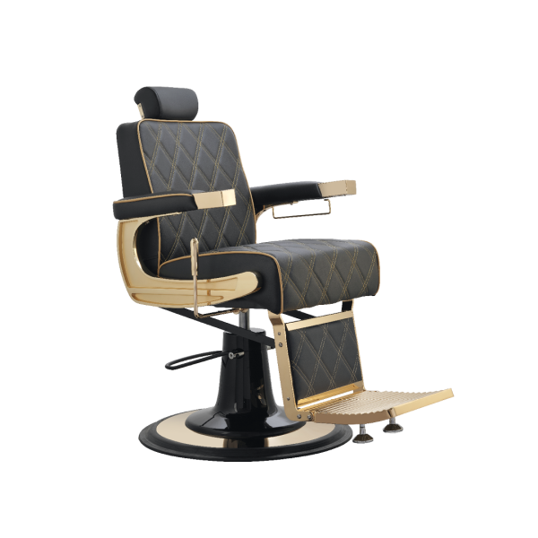 CREW GOLD- BLACK.BARBER CHAIR