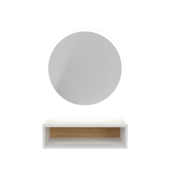 ROUND MIRROR WITH LED + WHITE BOX