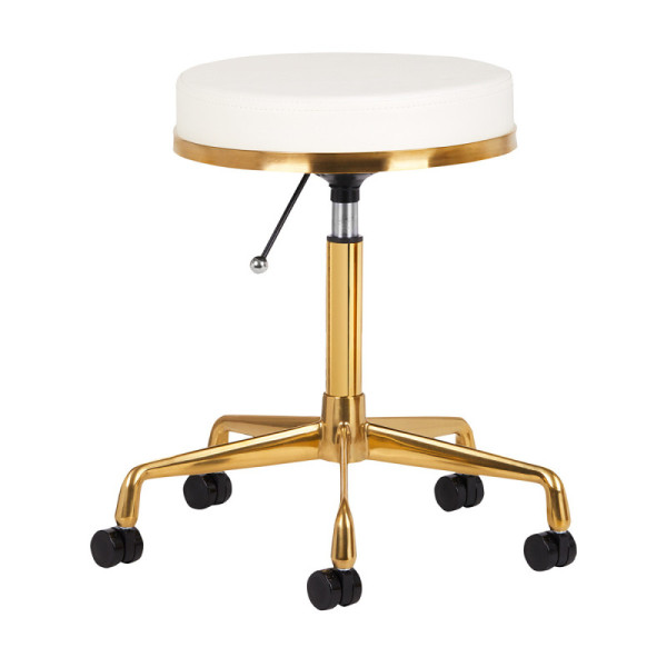 SILLA BLANCO Y GOLD