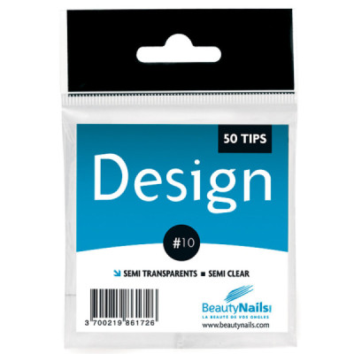 Tips Design Semi-Transparentes Nº 10 (Emb.50un)