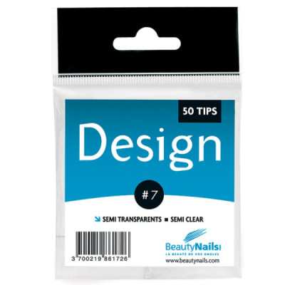 Tips Design Semi-Transparentes Nº 7 (Emb.50un)